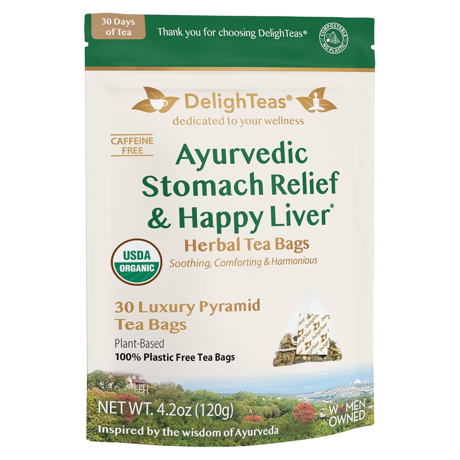 Té Detoxificador de Hígado DelighTeas - 30 Bolsitas Orgánicas