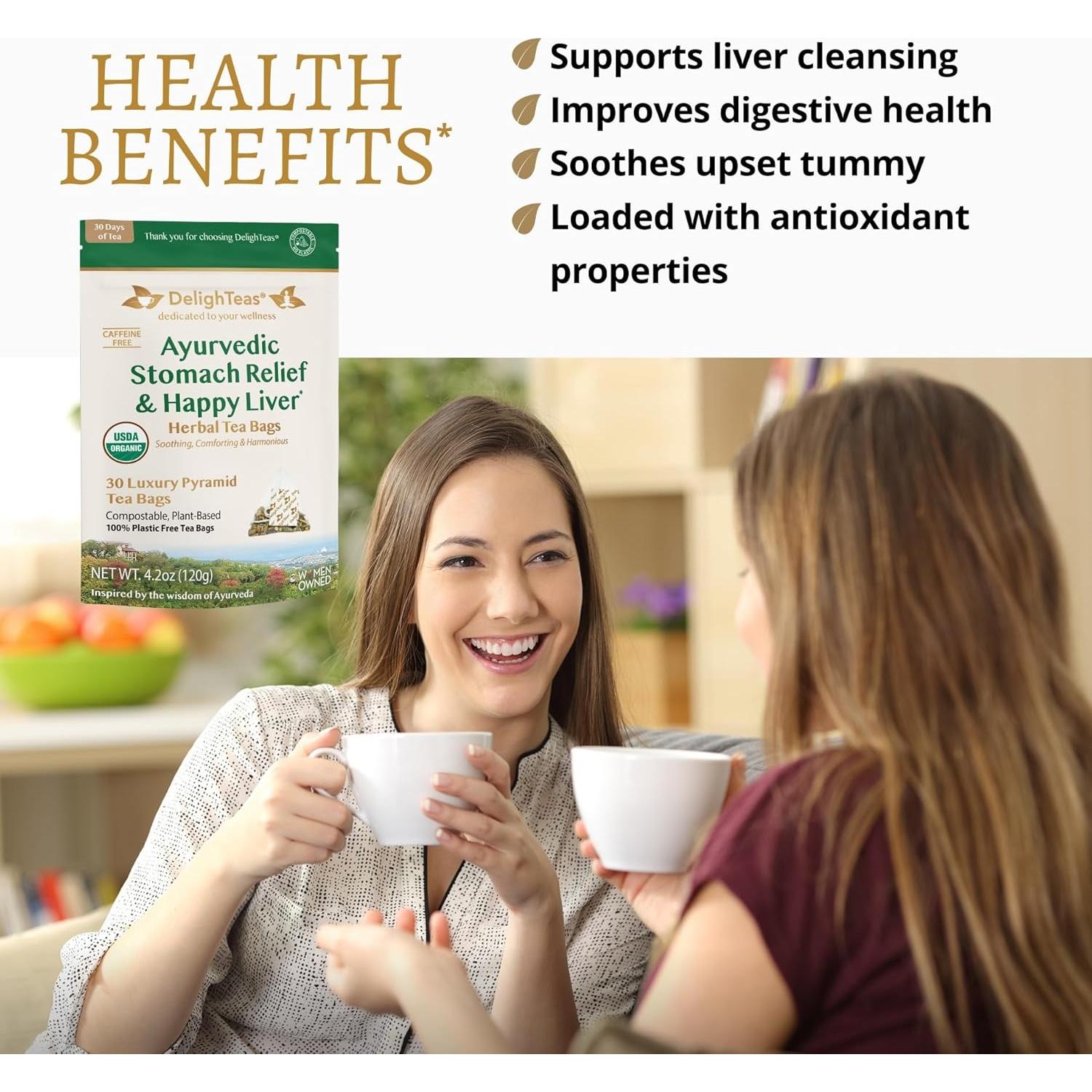 Té Detoxificador de Hígado DelighTeas - 30 Bolsitas Orgánicas