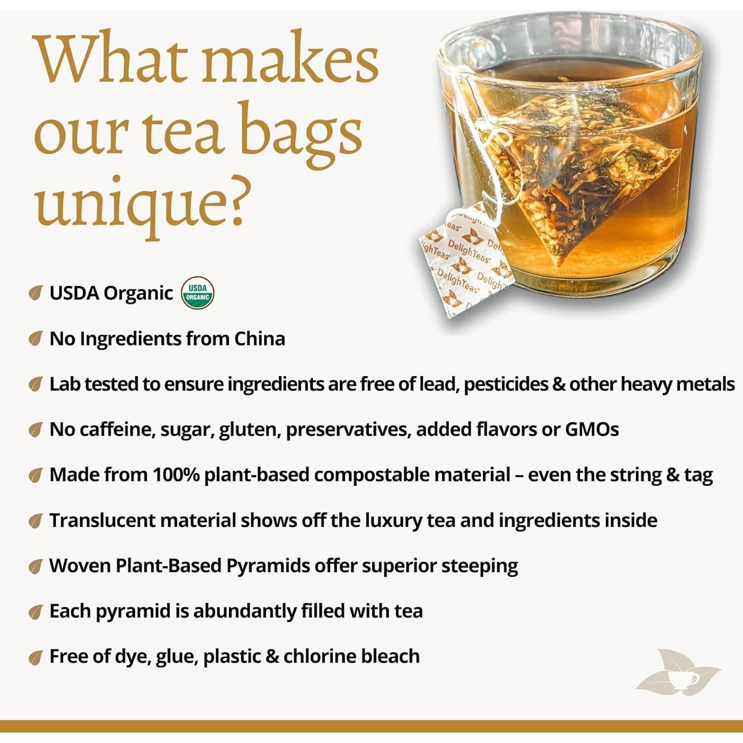 Té Detoxificador de Hígado DelighTeas - 30 Bolsitas Orgánicas