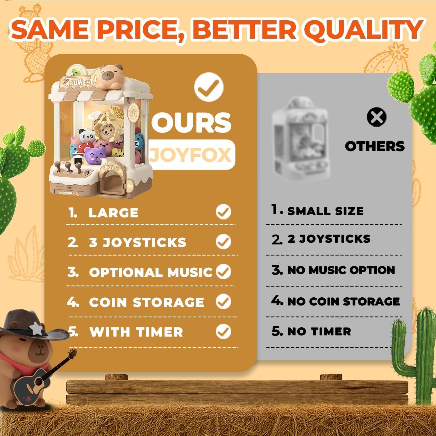 Mini Máquina de Garras Joyfox para Niños 1.37 kg, 23.5x18.5 cm