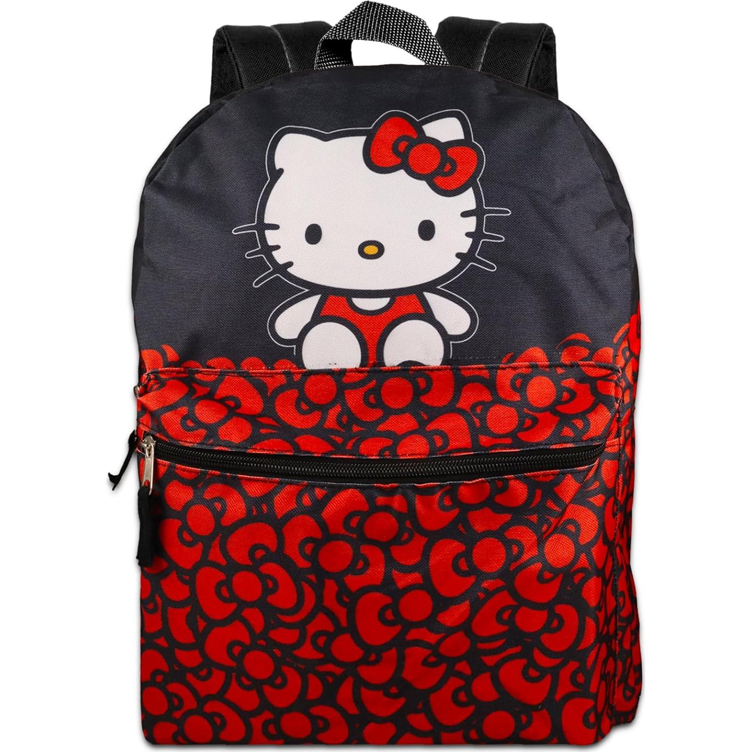 Mochila Escolar Hello Kitty Crenstone 40.6x30.5cm con Tatuajes