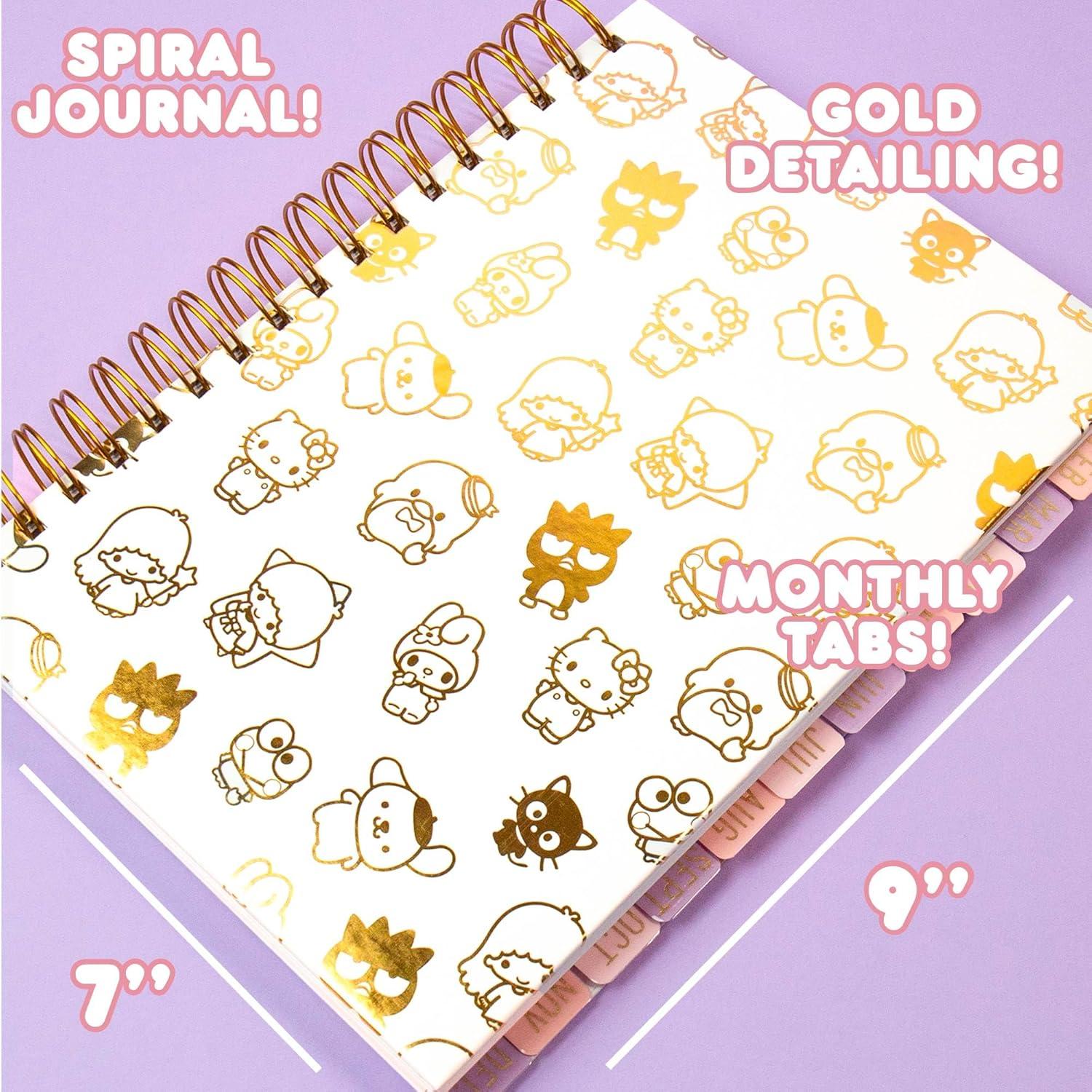 Agenda Hello Kitty Tapa Dura 70 Páginas con Stickers Kawaii