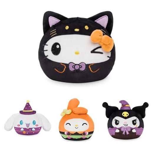 TeeTurtle Peluche Reversible Halloween 10 cm - Hello Kitty y Amigos