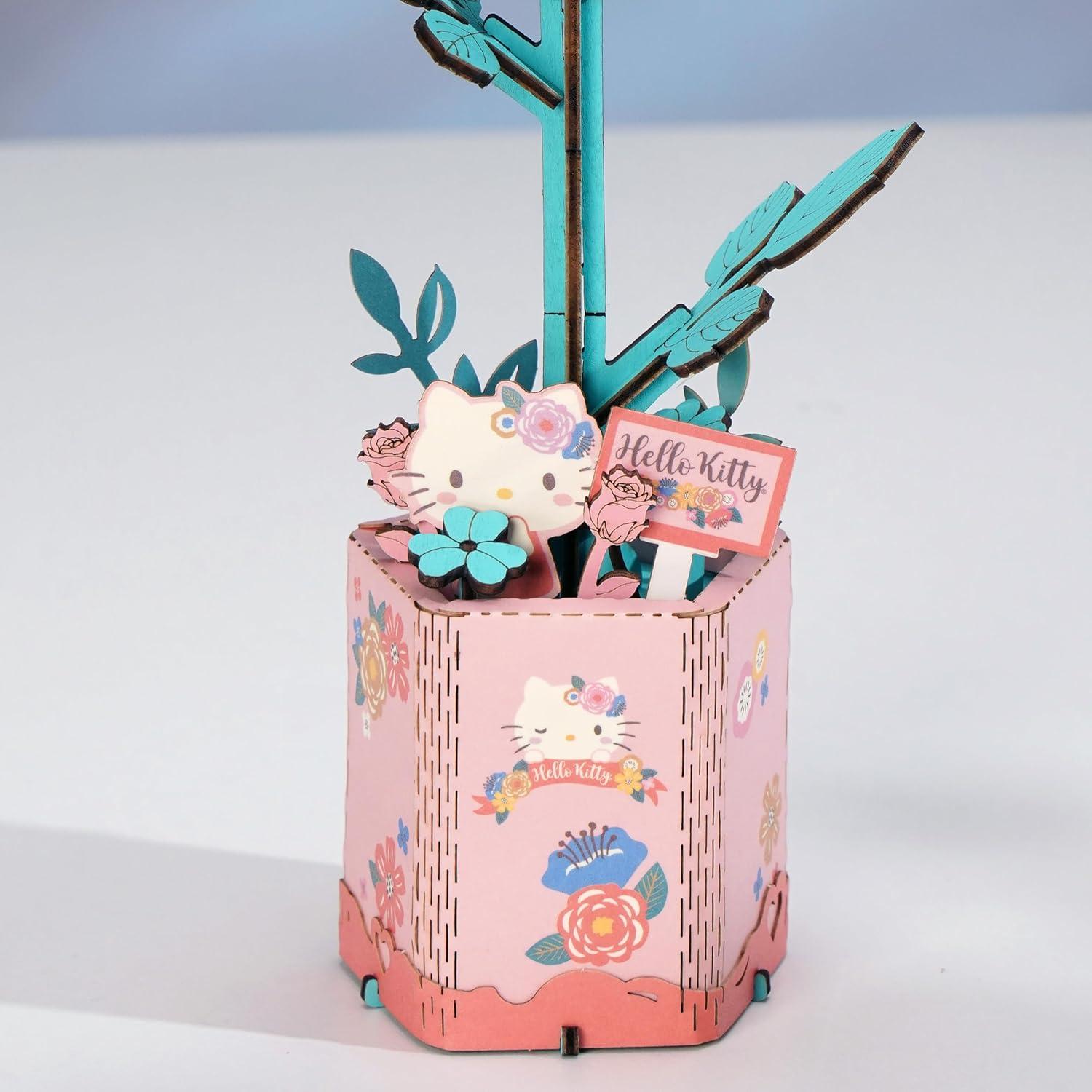 Kit de Rompecabezas 3D Rosa Rosa Hola Kitty - Manos Craft