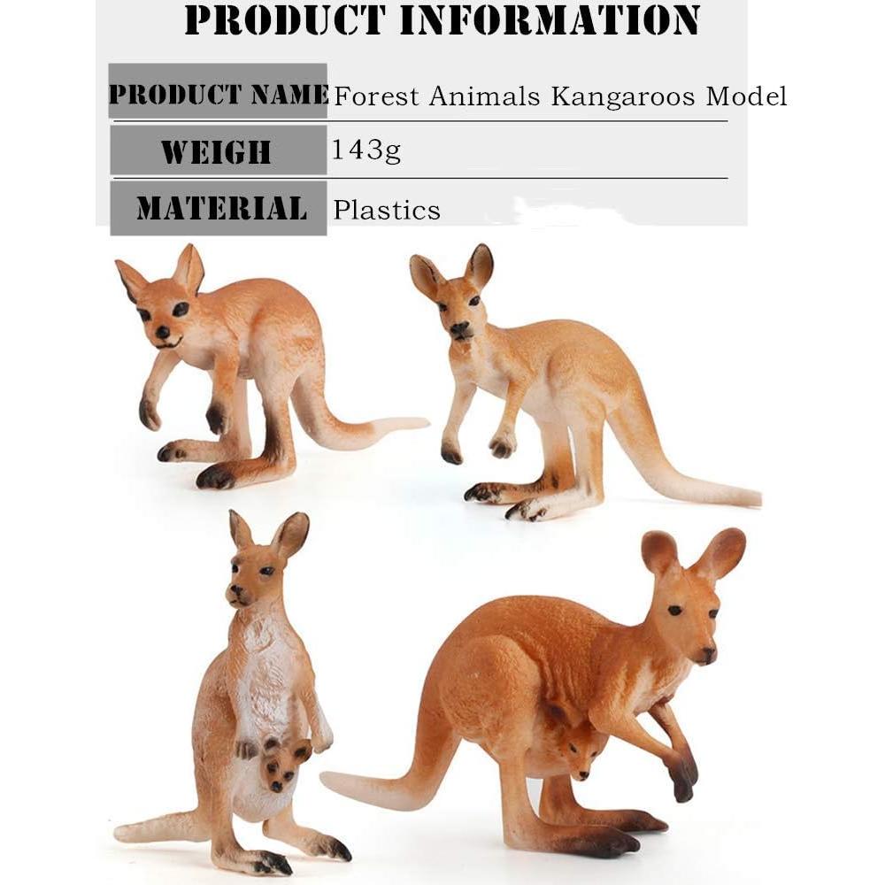 4 Figuras de Animales de Safari AUCOOMA Juguetes Educativos