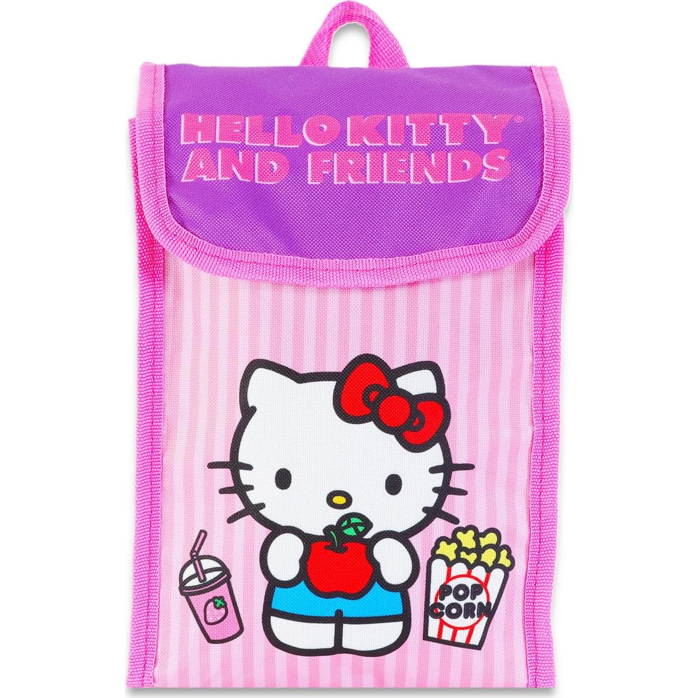 Mochila Sanrio para Niñas con Bolsa de Almuerzo y Botella