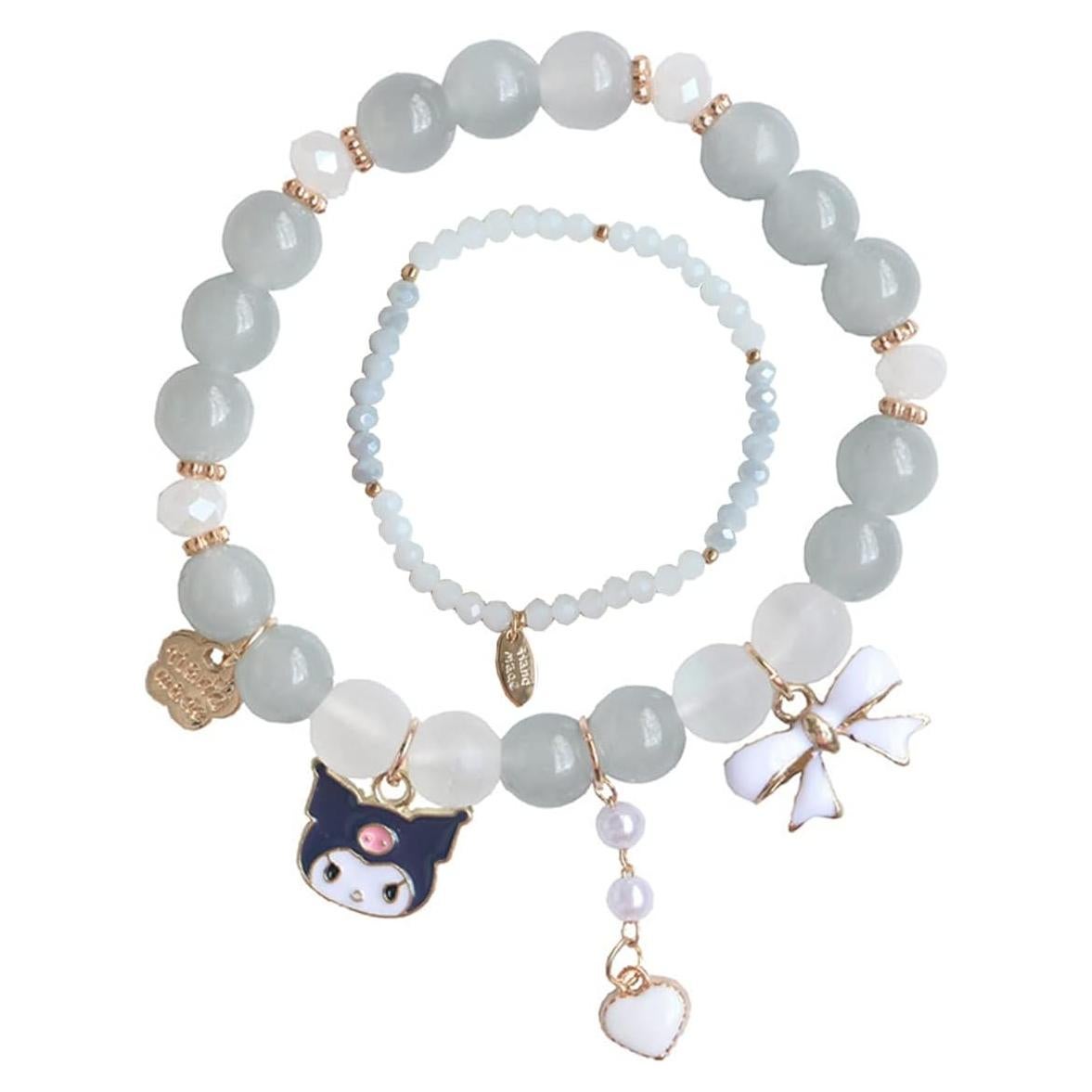 Pulseras Kawaii NIQIPOK de Cristal Elástico para Niños