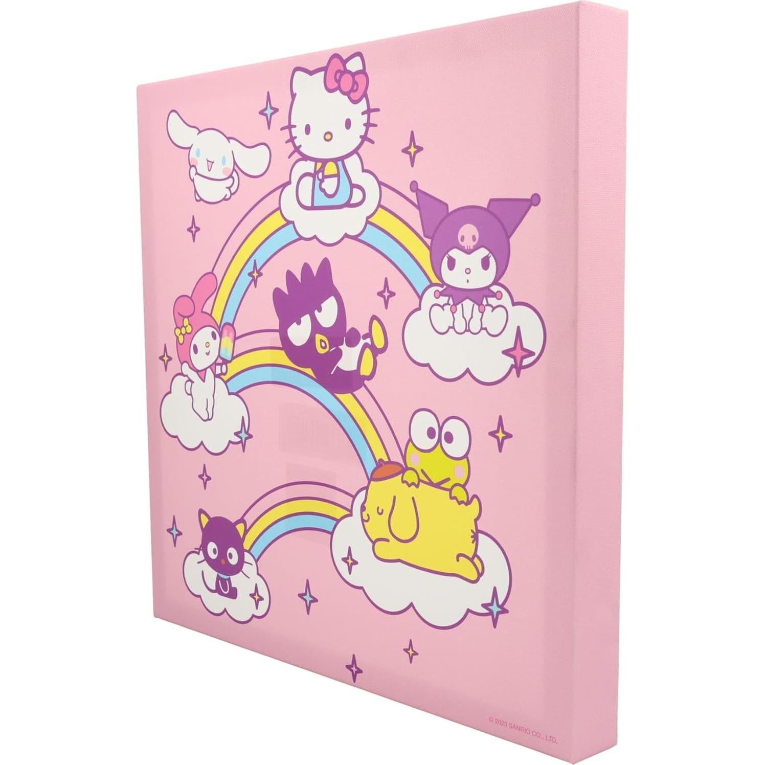 Arte de Pared Lienzo Hello Kitty y Amigos 30.48x30.48 cm