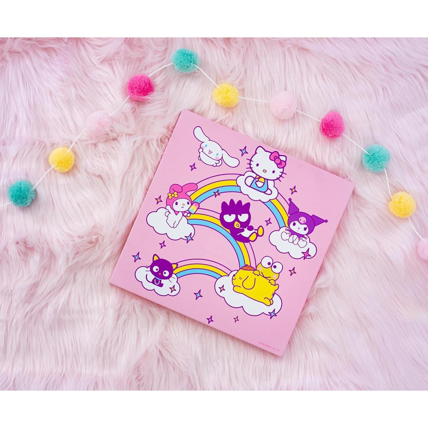 Arte de Pared Lienzo Hello Kitty y Amigos 30.48x30.48 cm