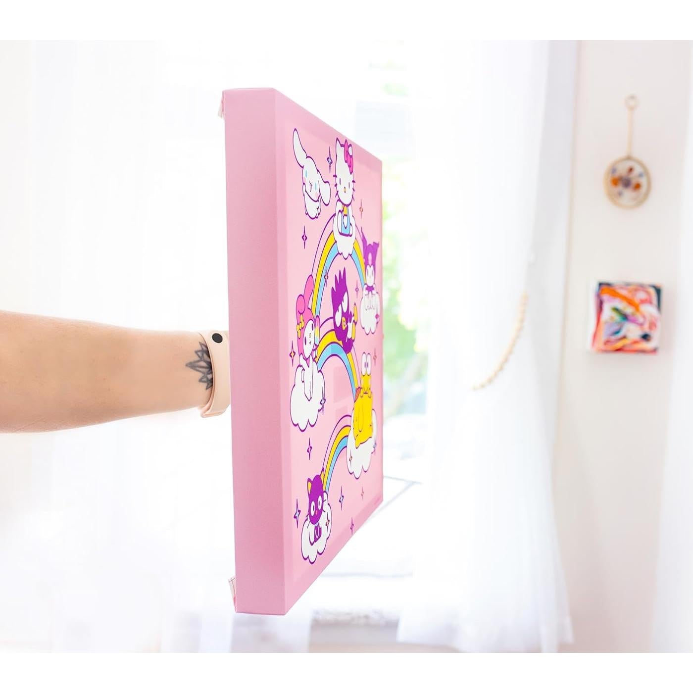 Arte de Pared Lienzo Hello Kitty y Amigos 30.48x30.48 cm