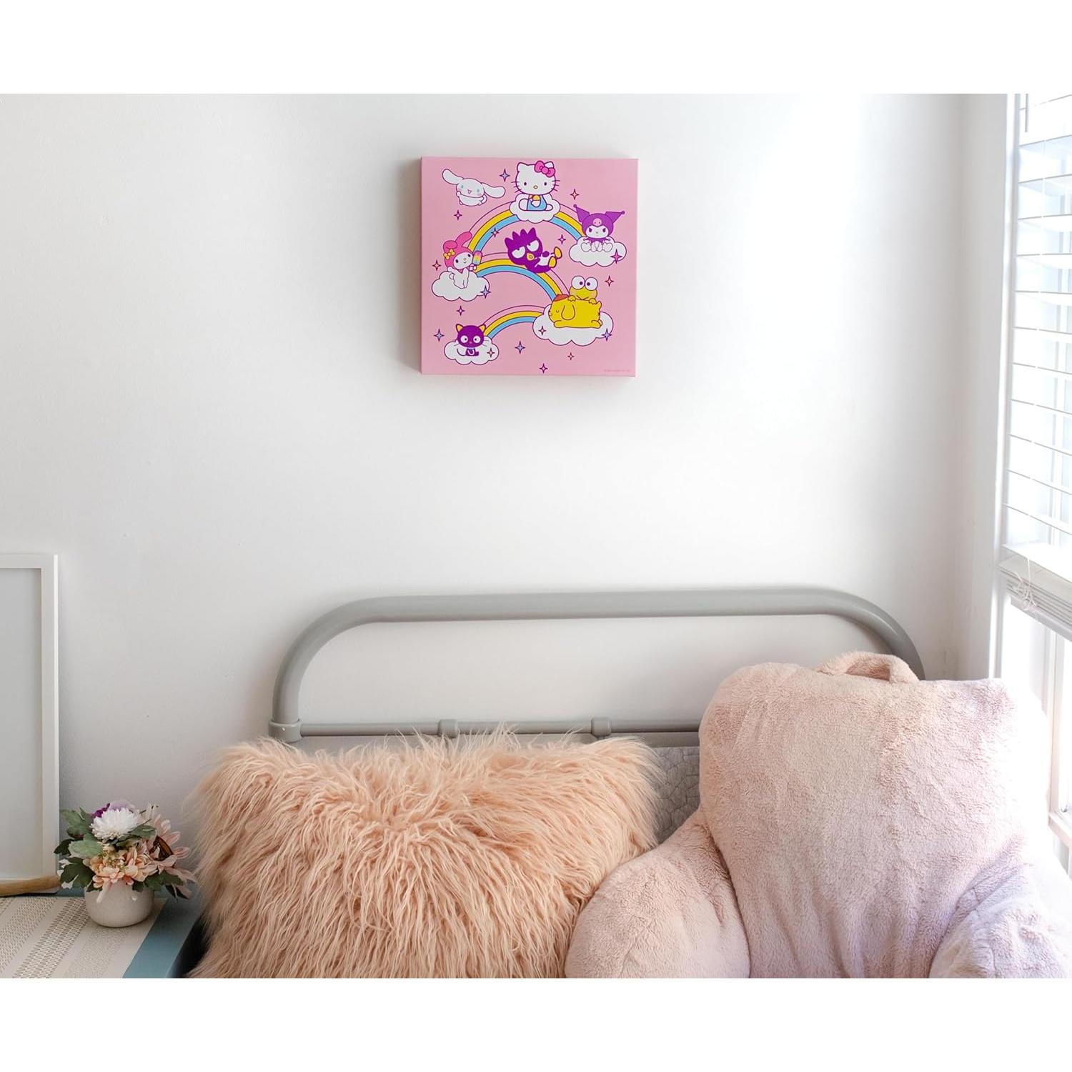 Arte de Pared Lienzo Hello Kitty y Amigos 30.48x30.48 cm