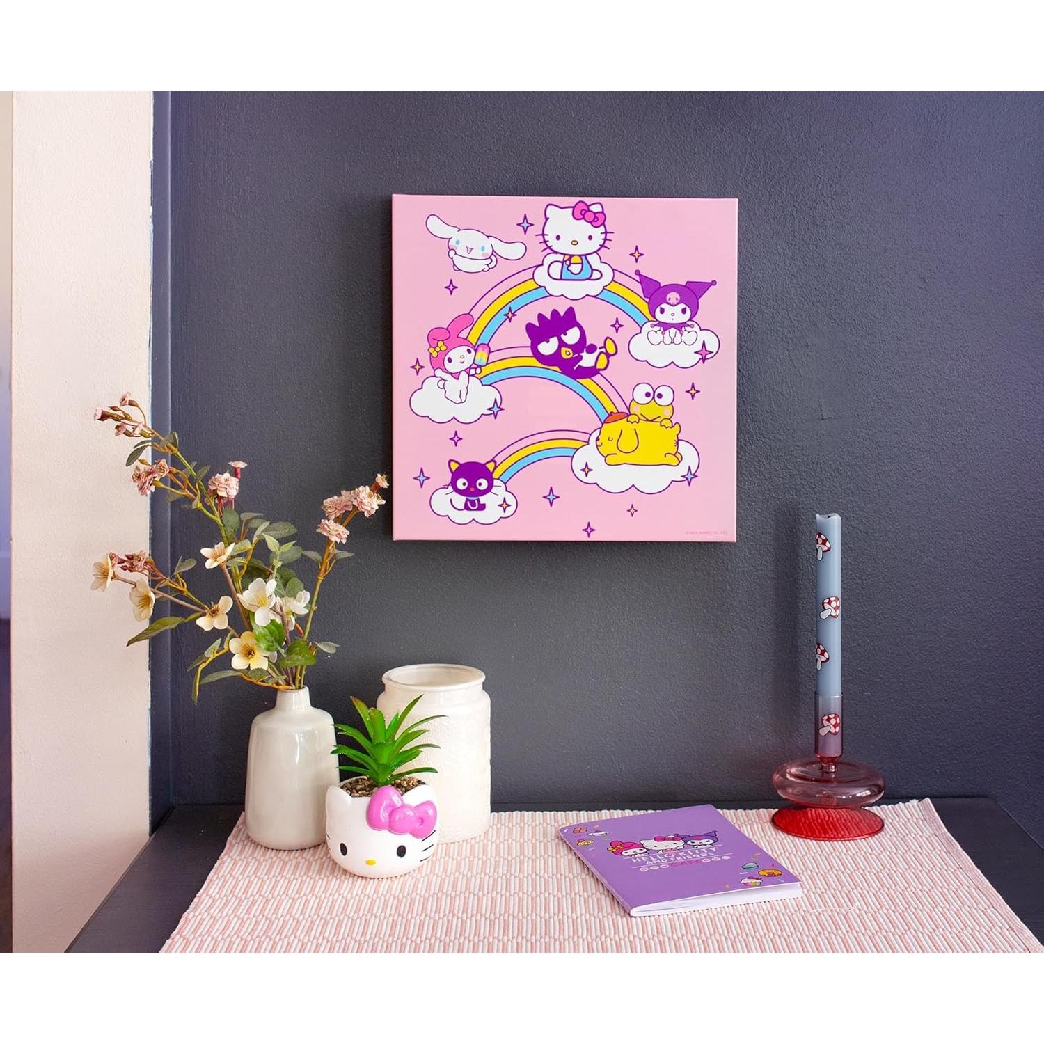 Arte de Pared Lienzo Hello Kitty y Amigos 30.48x30.48 cm