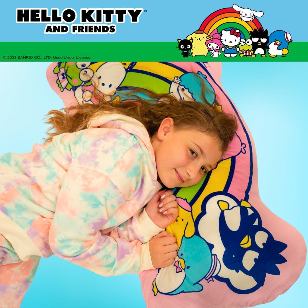 Almohada Corporal Arcoíris Hello Kitty 65x91 cm Suave Peluche