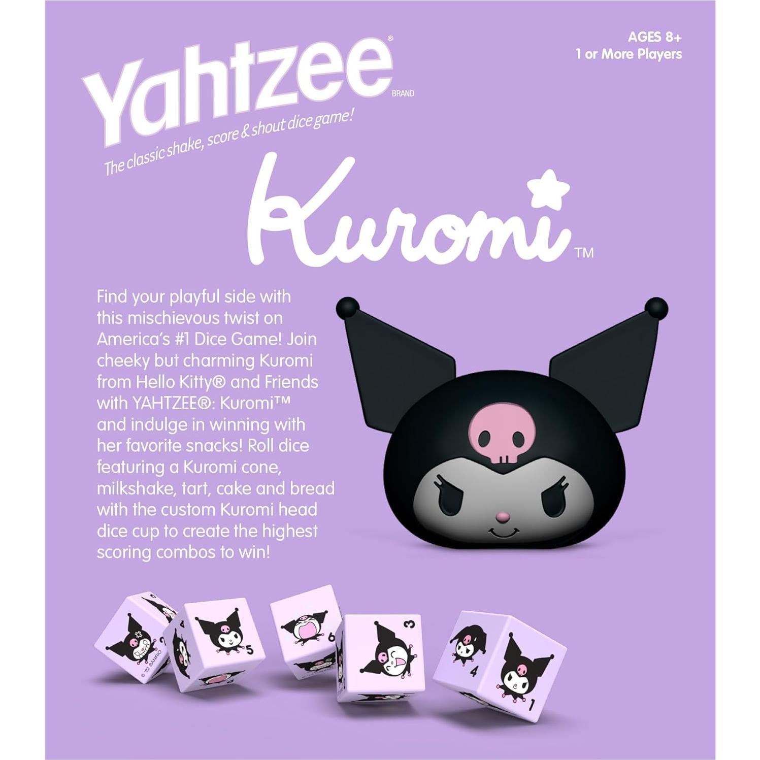 Juego de Dados YAHTZEE Kuromi - Taza y Dados Personalizados