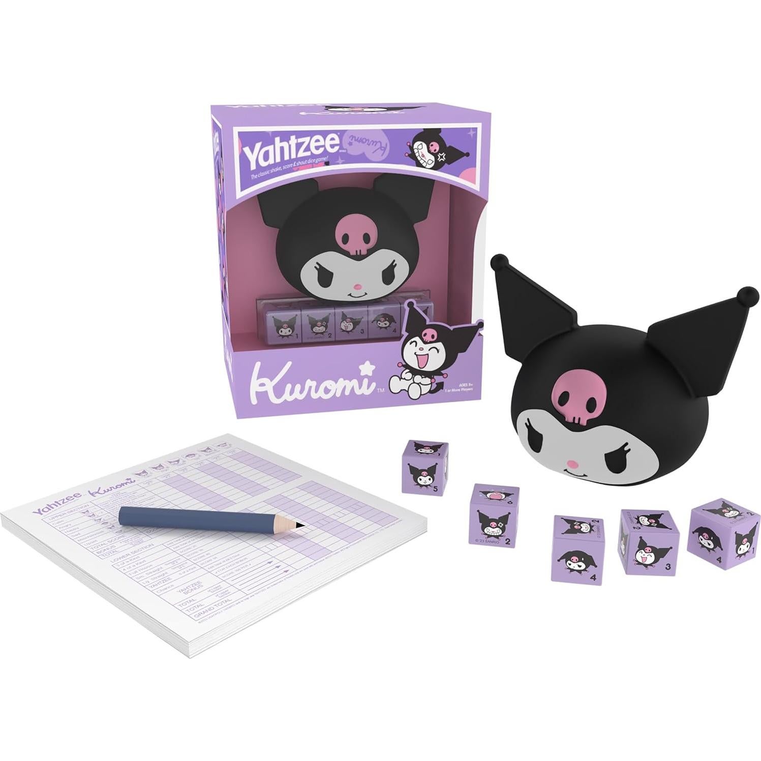 Juego de Dados YAHTZEE Kuromi - Taza y Dados Personalizados