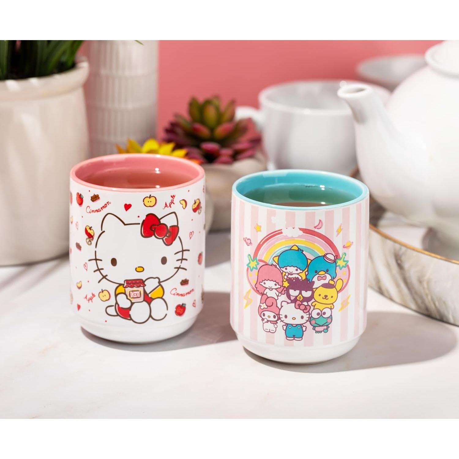 Taza de Té Cerámica Sanrio Hello Kitty 340ml Sin Asa