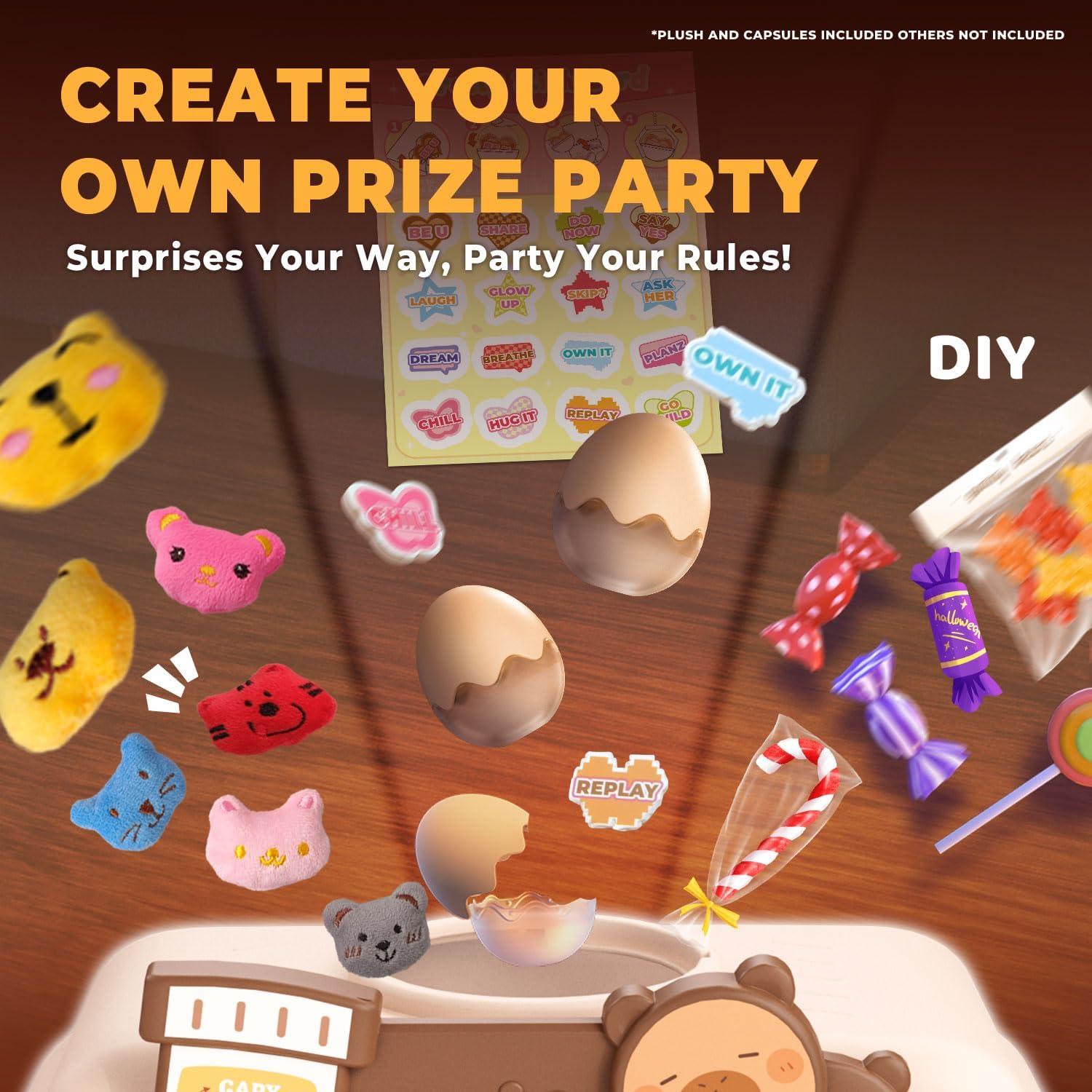 Máquina de Garras Mini Capibara Joyfox 34 cm para Niños 3-8 Años