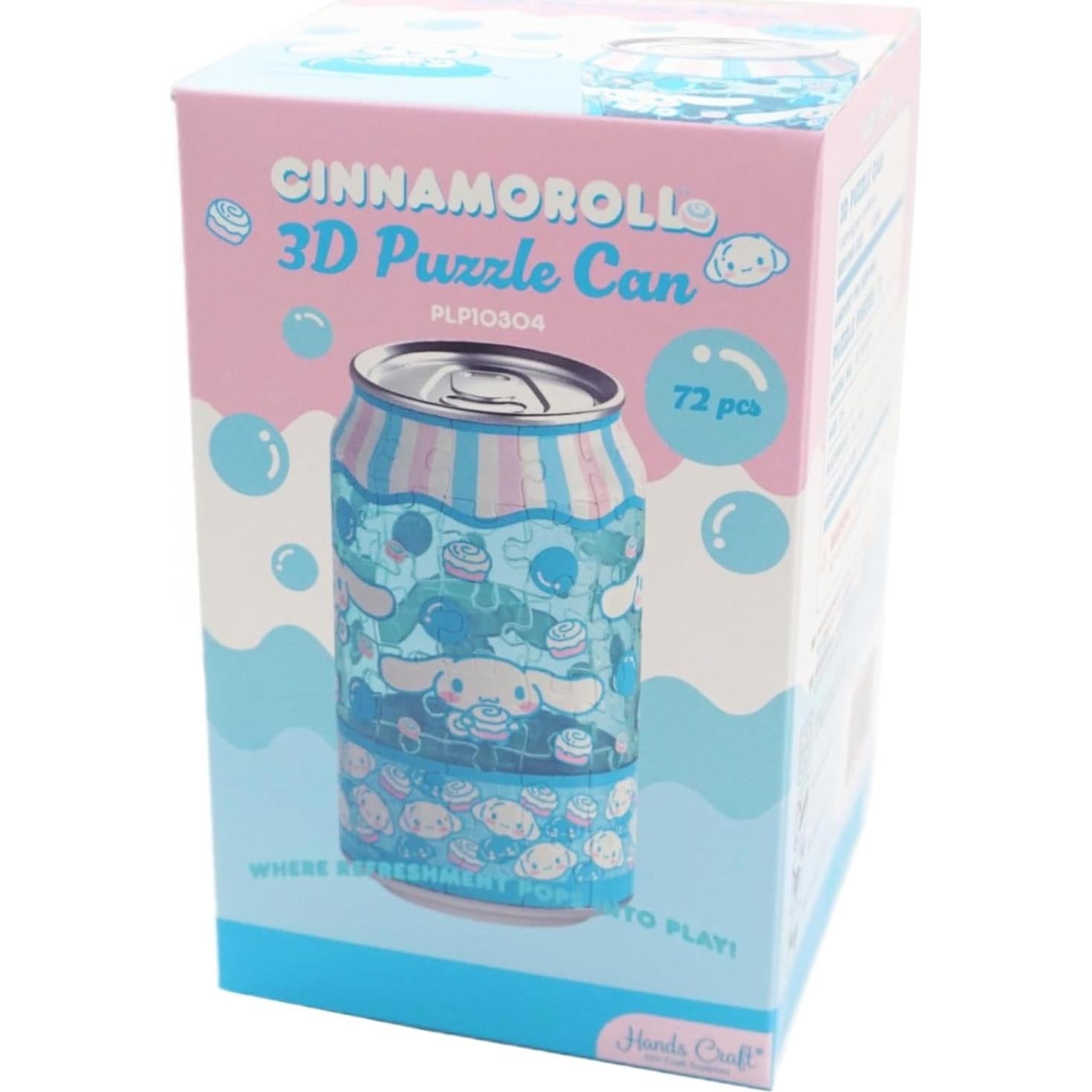 Rompecabezas 3D de Lata de Soda Hands Craft Cinnamoroll 72 Piezas