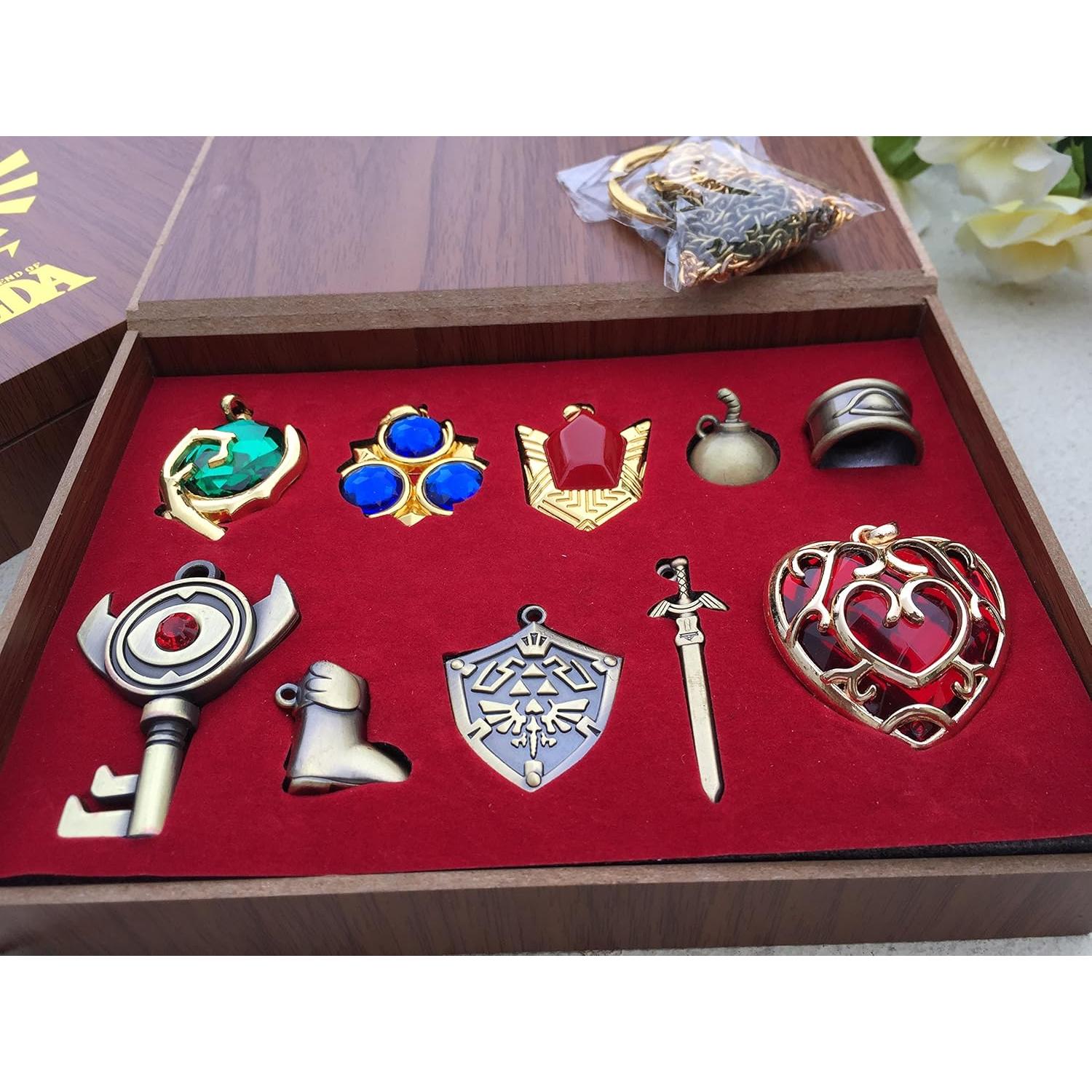 La Leyenda de Zelda Colección Llaveros y Collares 11 Piezas