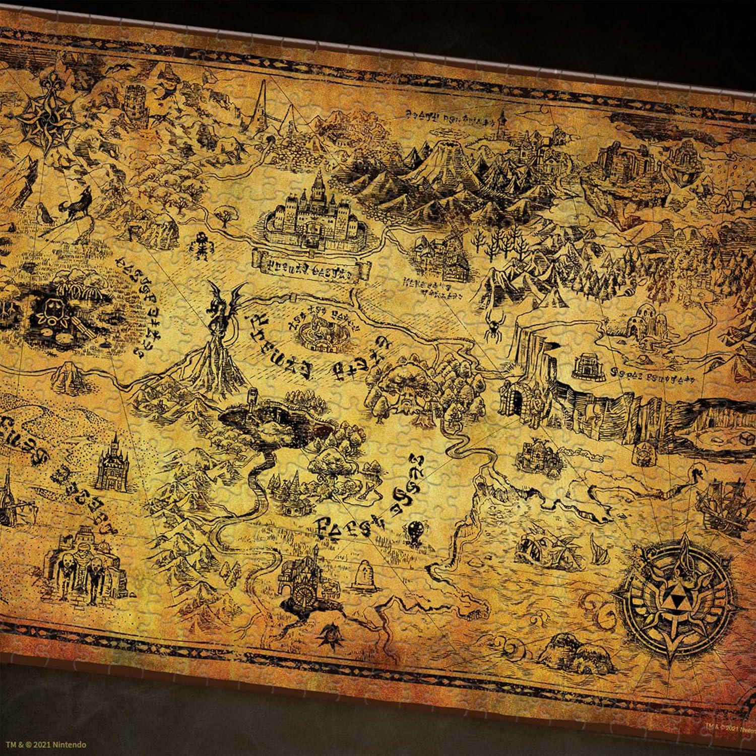 Rompecabezas 1000 Piezas Mapa de Hyrule USAopoly 48.3x68.6cm