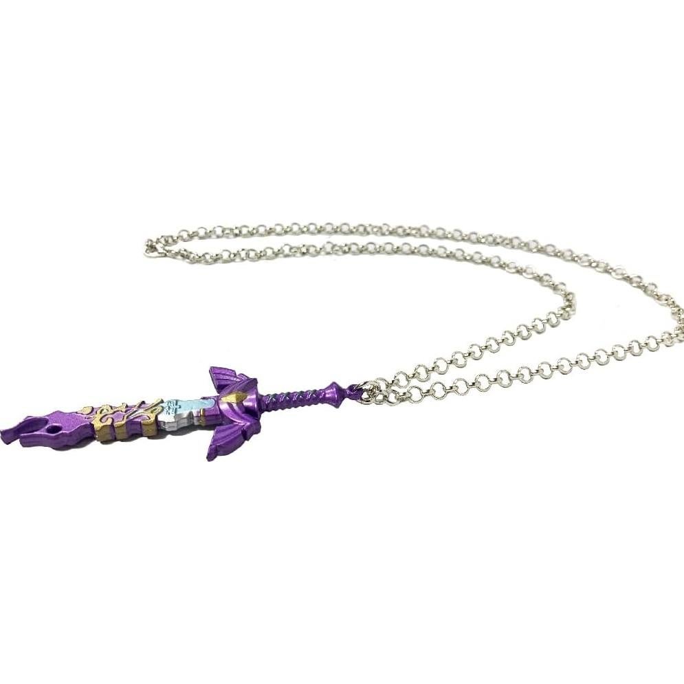 Collar Colgante Vintage Unisex Meetcute Espada Maestra 3.27x8.89cm