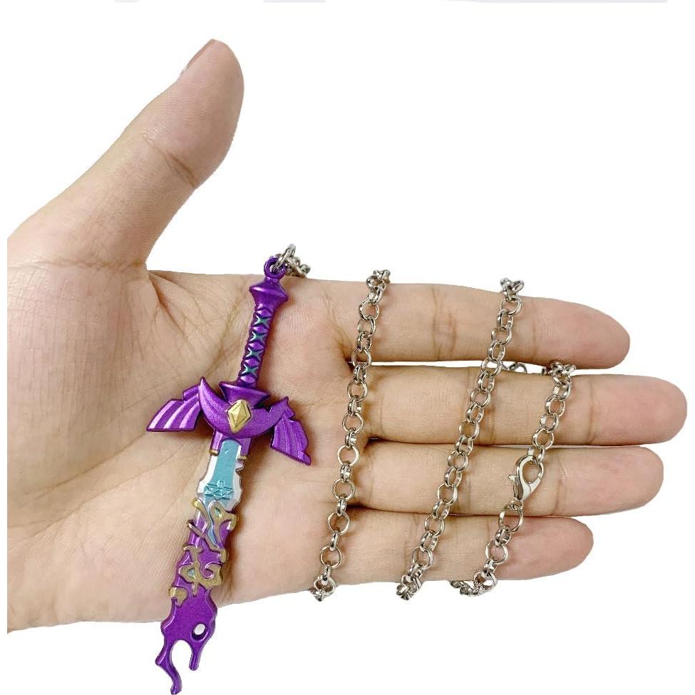 Collar Colgante Vintage Unisex Meetcute Espada Maestra 3.27x8.89cm