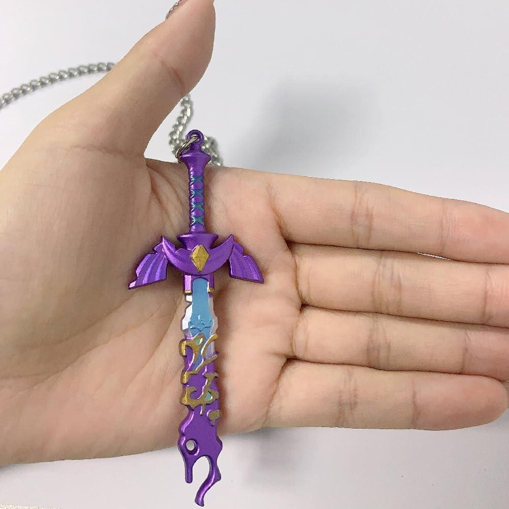 Collar Colgante Vintage Unisex Meetcute Espada Maestra 3.27x8.89cm