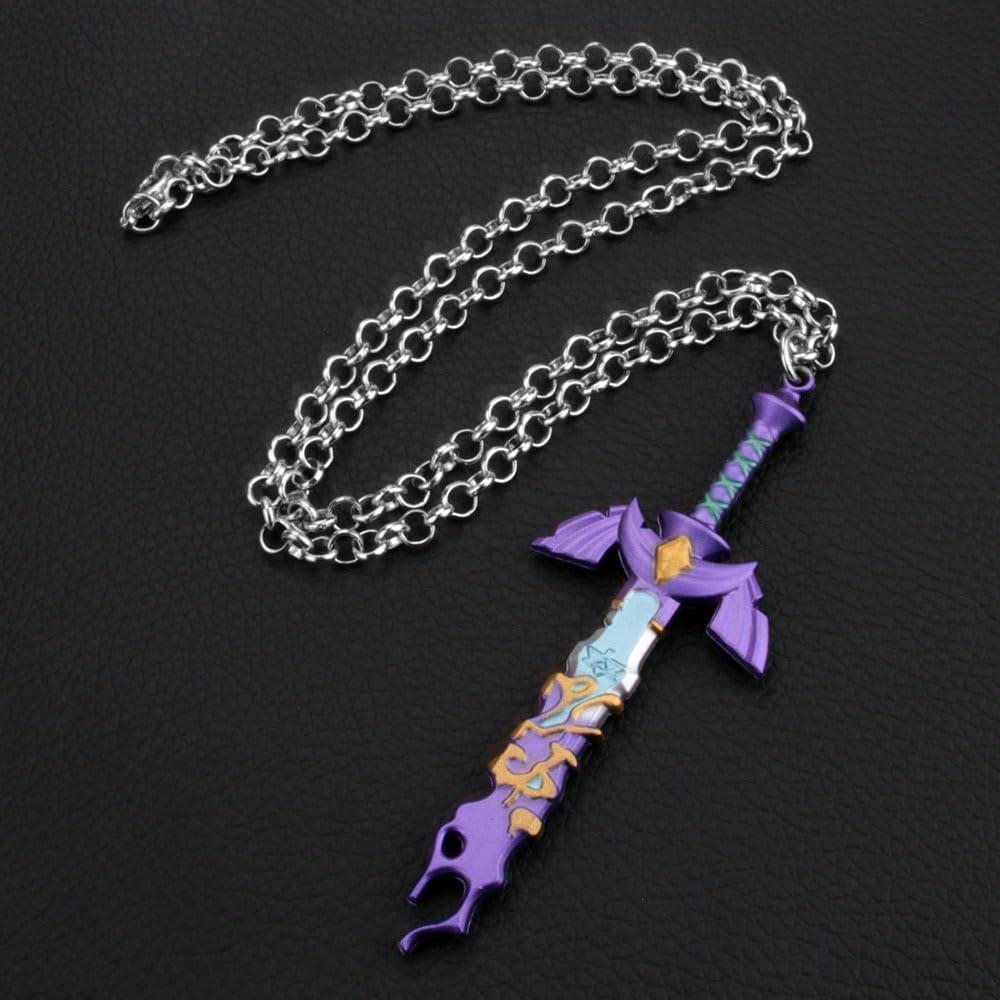 Collar Colgante Vintage Unisex Meetcute Espada Maestra 3.27x8.89cm