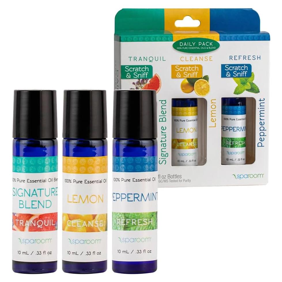 Set de 3 Aceites Esenciales SpaRoom 100% Puros para Difusores