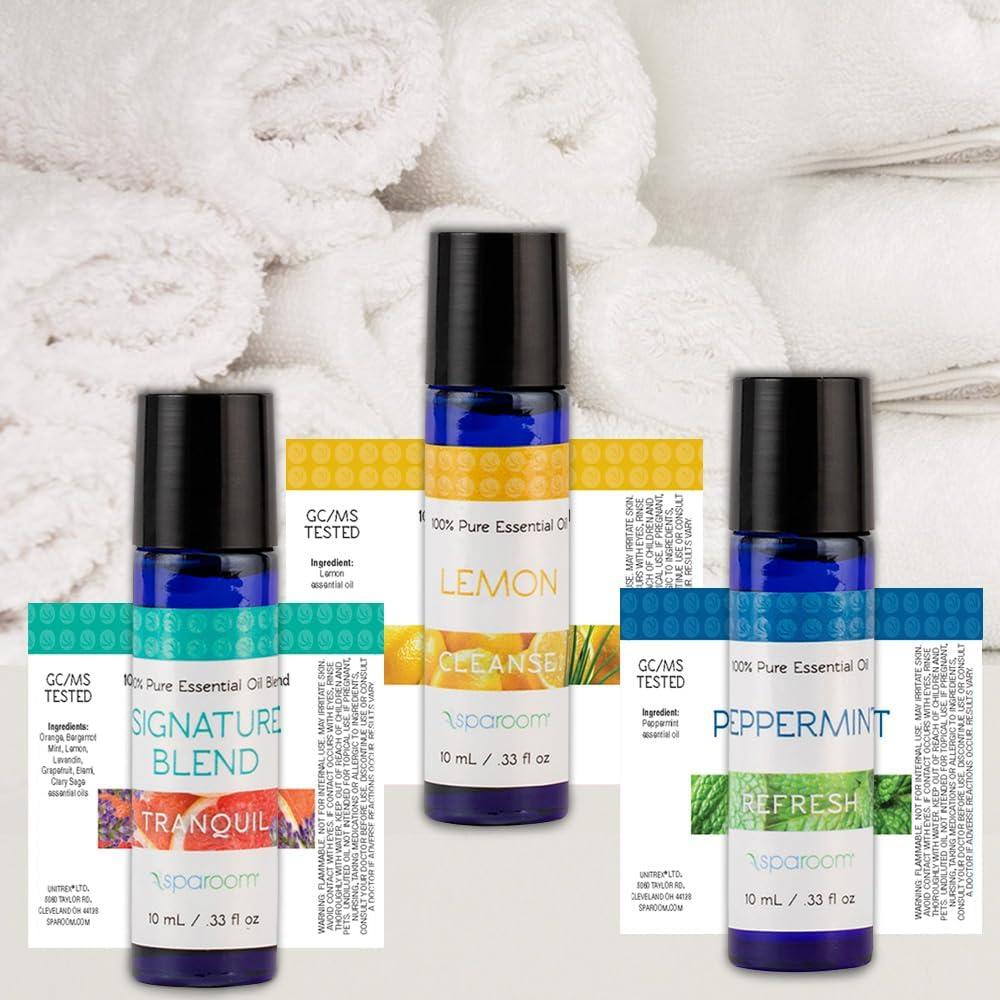 Set de 3 Aceites Esenciales SpaRoom 100% Puros para Difusores