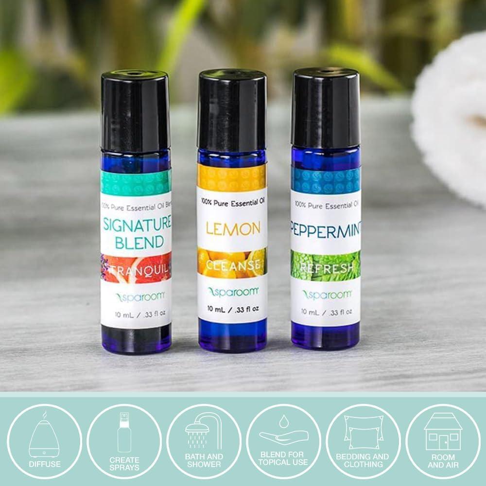 Set de 3 Aceites Esenciales SpaRoom 100% Puros para Difusores