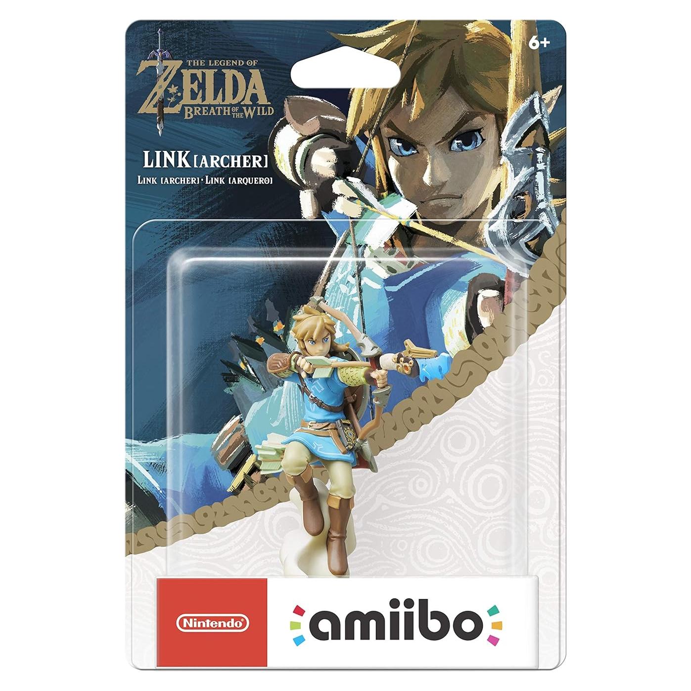 Amiibo Nintendo Link Arqueros Breath of the Wild 5.13x3.58cm