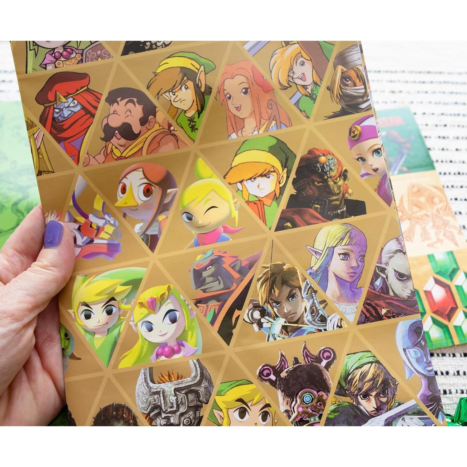 Kit de Papel de Regalo El Legendario de Zelda 9 Piezas