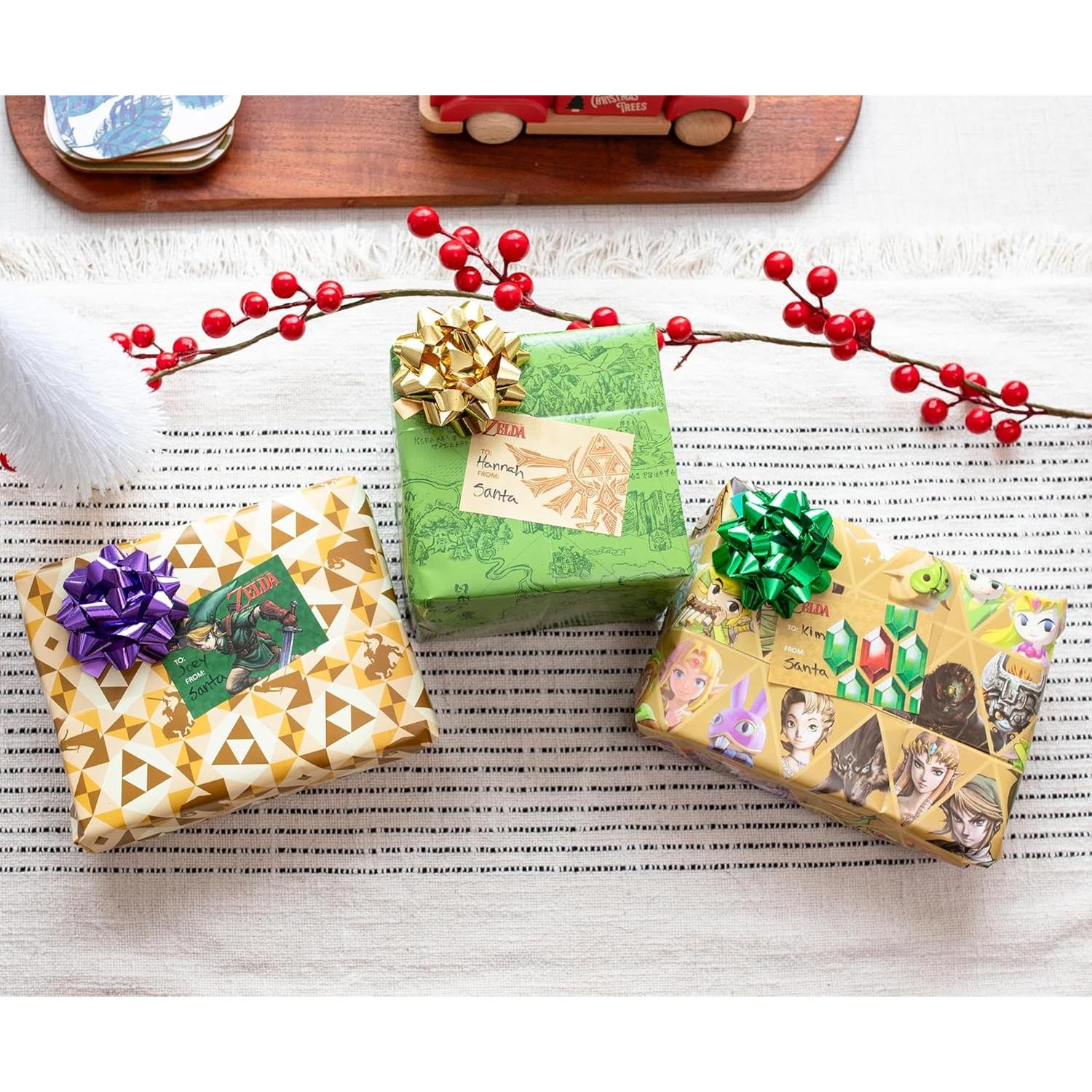 Kit de Papel de Regalo El Legendario de Zelda 9 Piezas