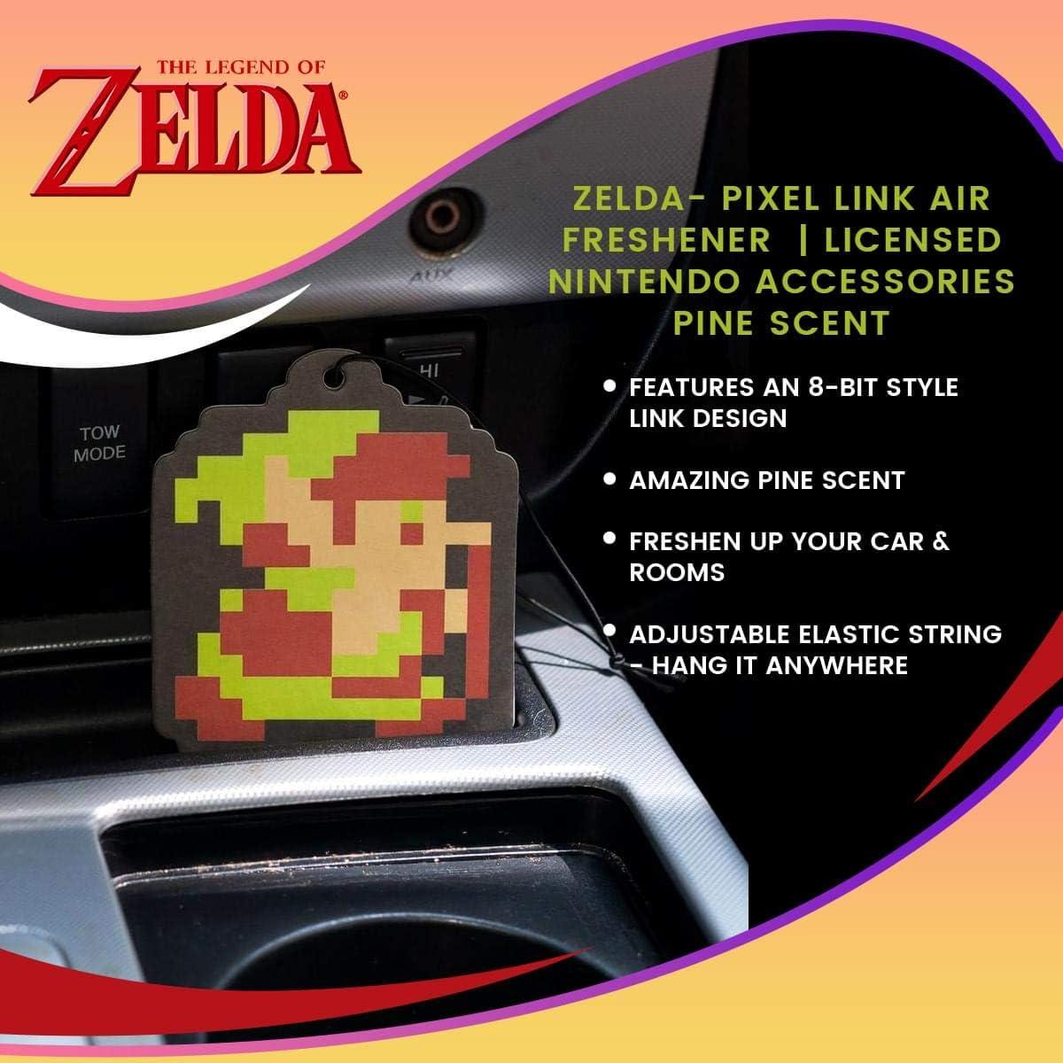 Ambientador de Coche Zelda Link 8 Bits Aroma a Pino