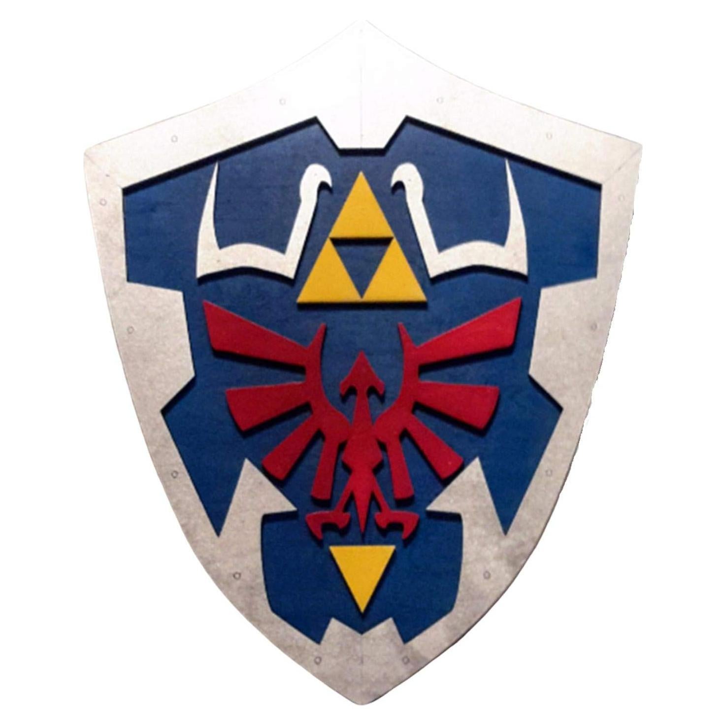 Escudo Hyliano de Madera Hecho a Mano 43 cm - Cosplay Zelda