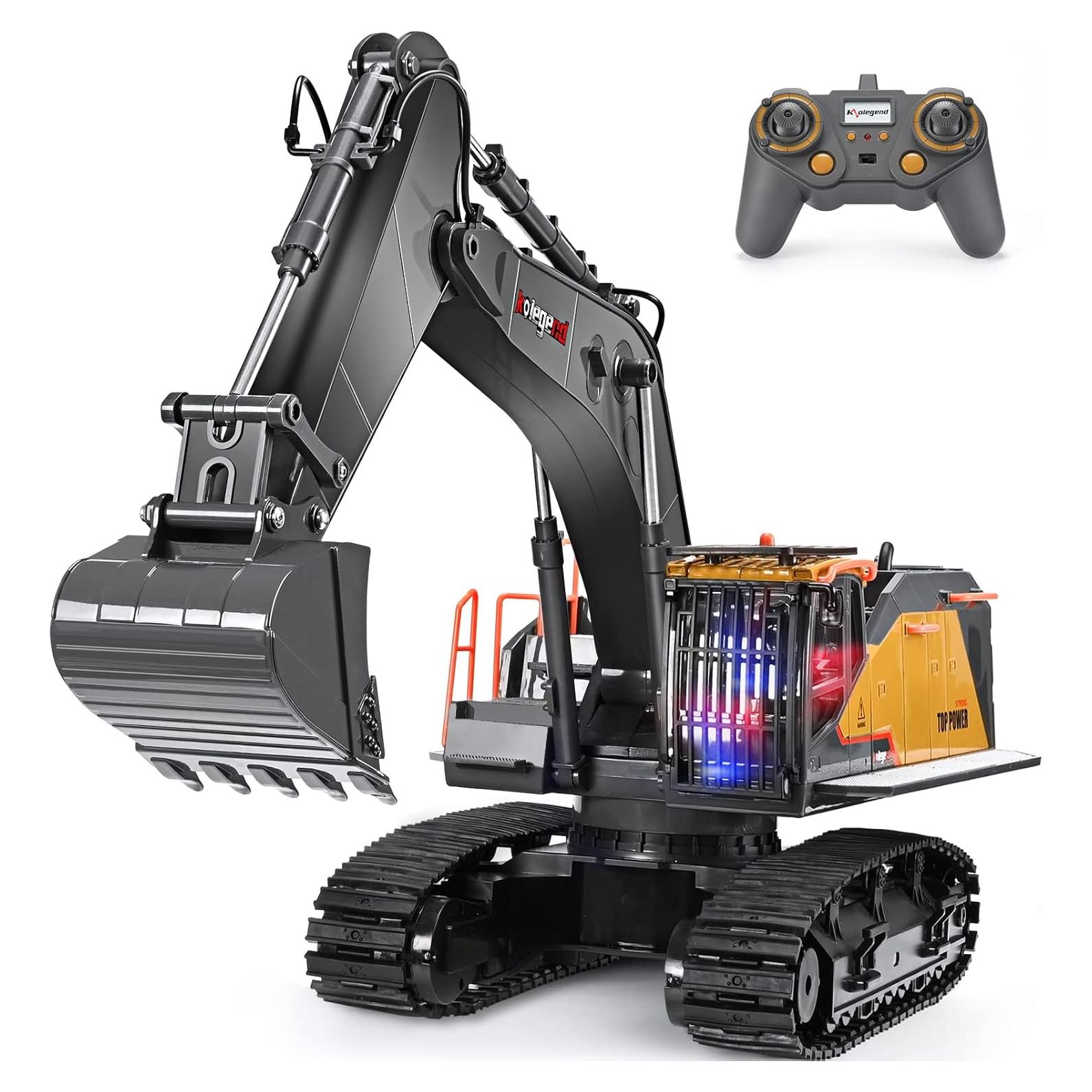 Excavadora RC Kolegend 1:14 Metal 22 Canales Control Remoto