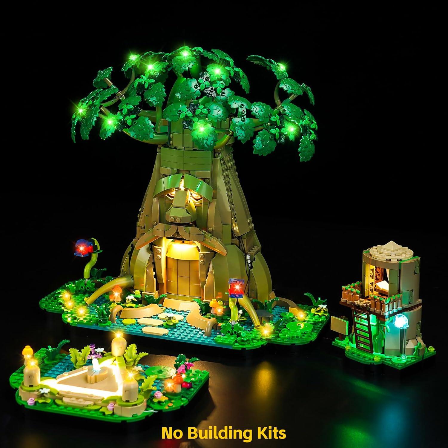 Luz LED BrickBling para Lego 77092 Árbol Deku Verde