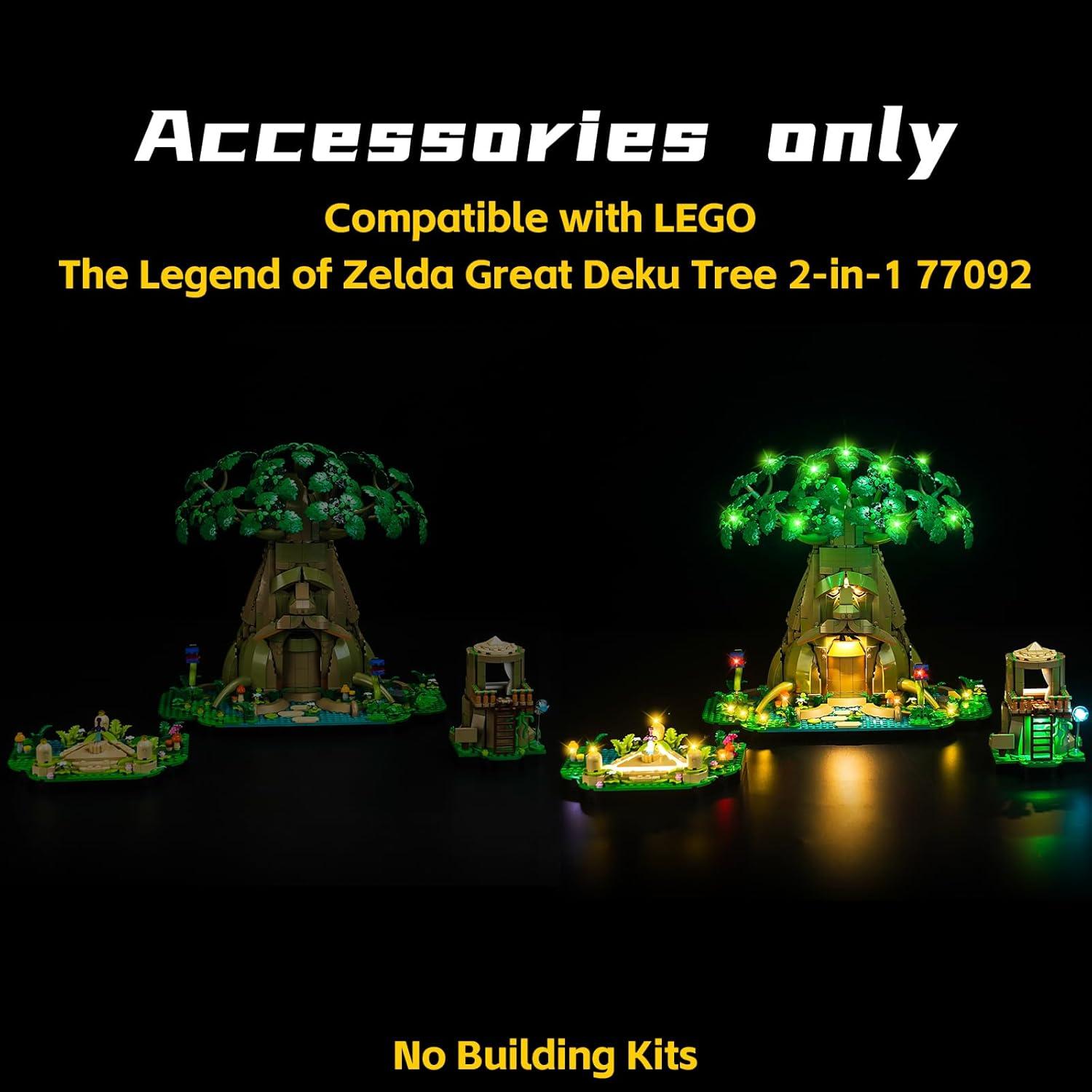 Luz LED BrickBling para Lego 77092 Árbol Deku Verde