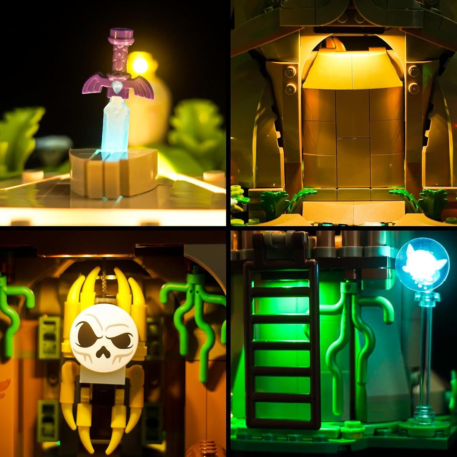 Luz LED BrickBling para Lego 77092 Árbol Deku Verde