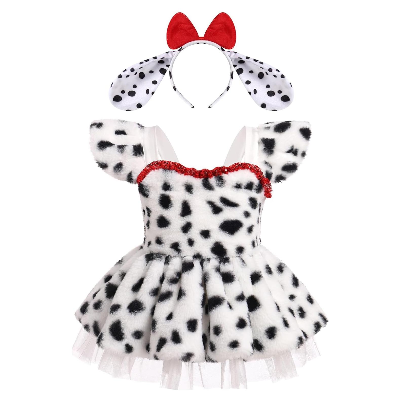 Disfraz Navidad Bebé Niña Santa Claus y Dálmata Tutu