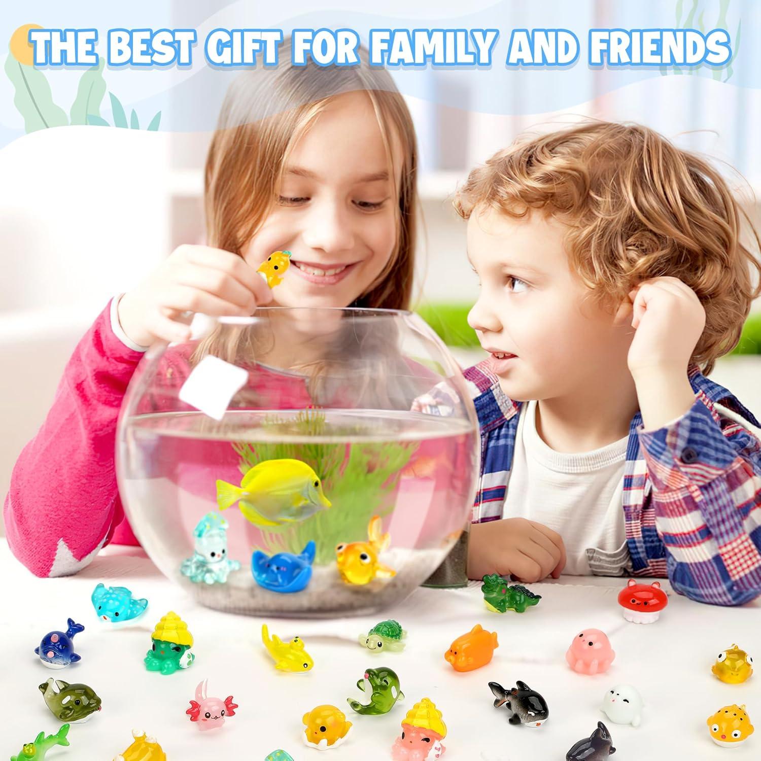 20 Figuras Miniatura de Animales Marinos WEIZEW 5x5 cm