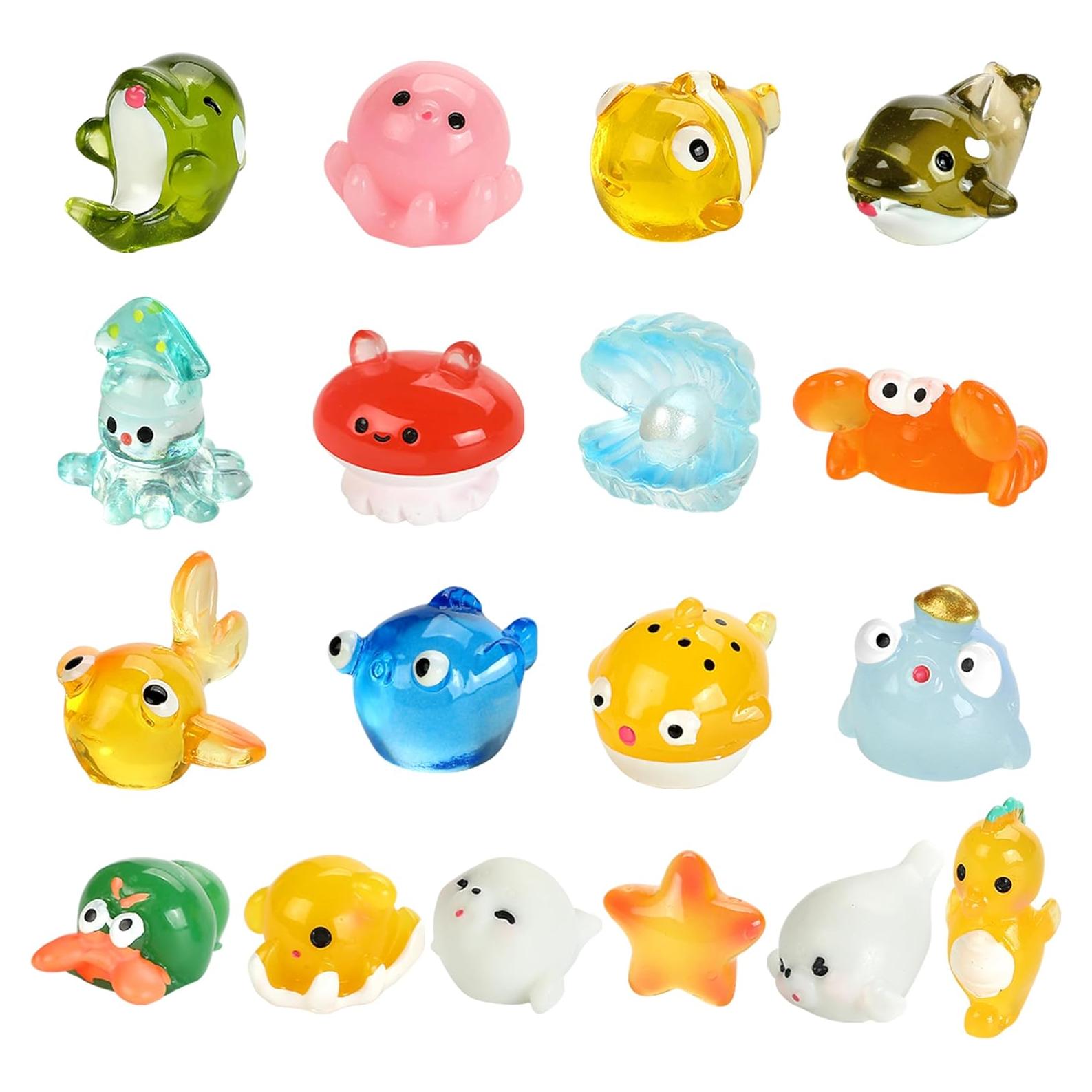 18pcs Figuras de Animales Marinos WEIZEW para Decoración