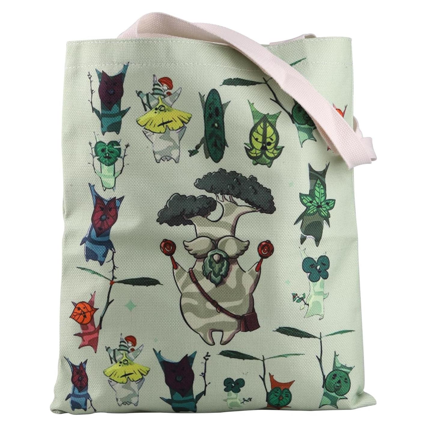 Bolsa Tote Reutilizable ZJXHPO Verde 37x32cm Gamer