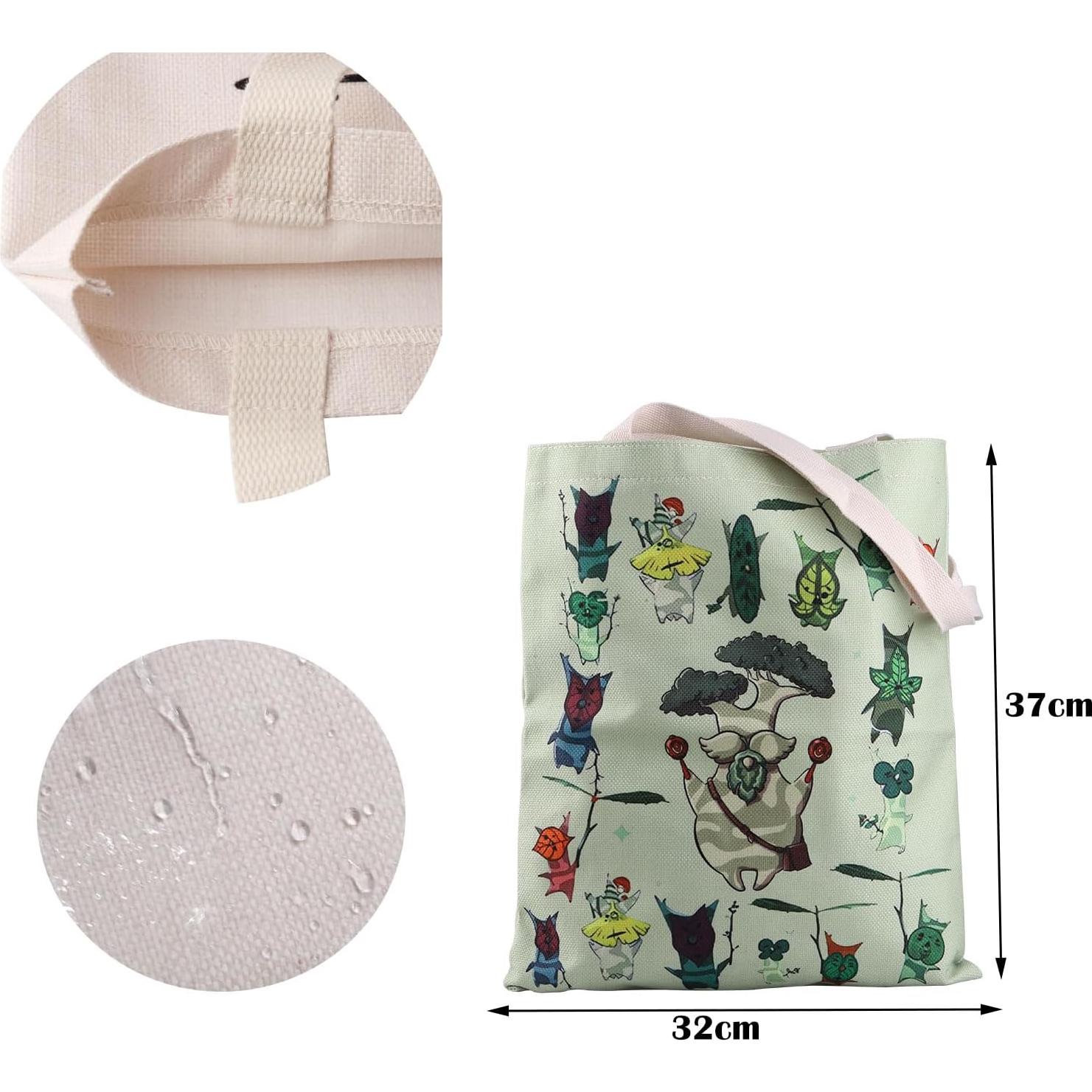 Bolsa Tote Reutilizable ZJXHPO Verde 37x32cm Gamer