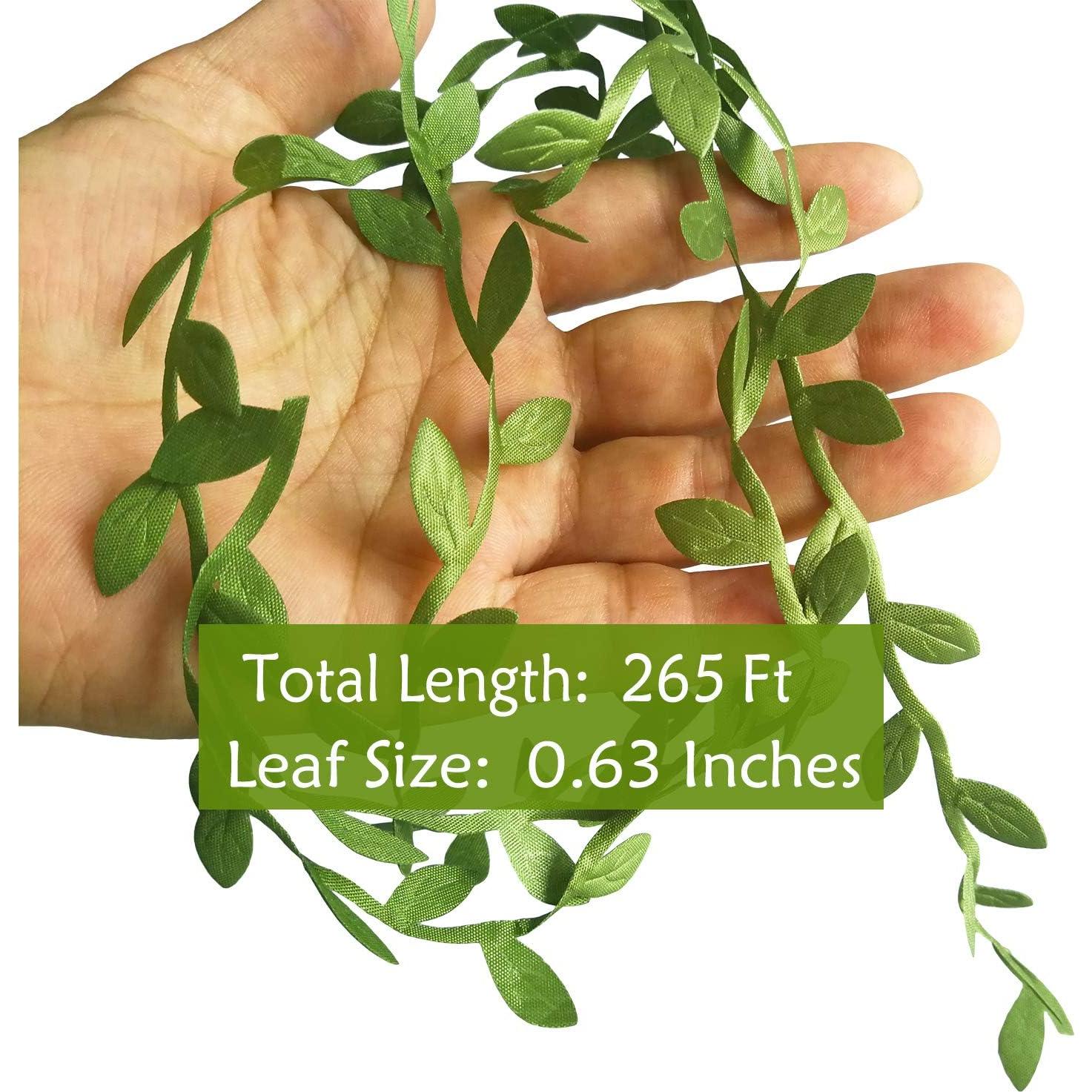 Cinta Decorativa de Hojas Artificiales Naidiler 265 Pies Verde