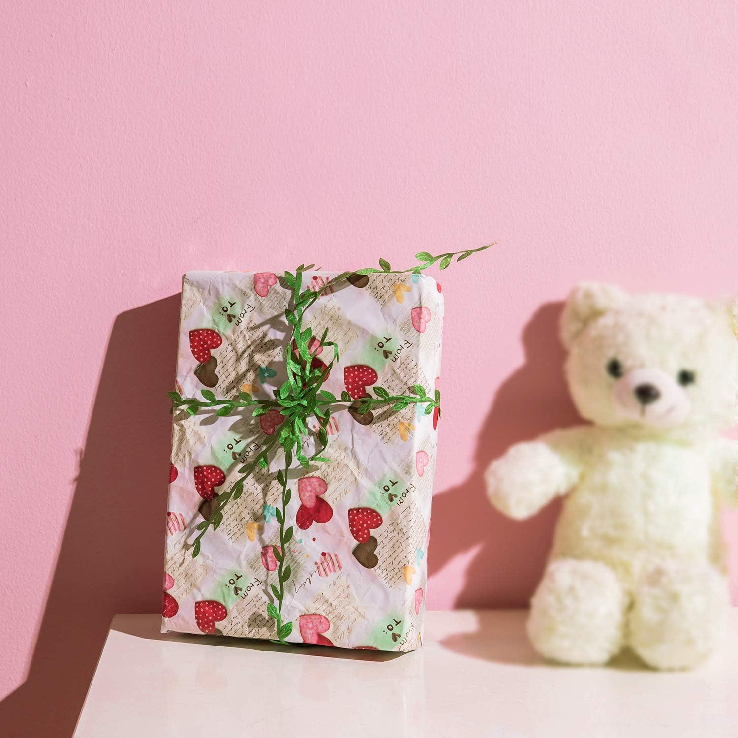 Cinta Decorativa de Hojas Artificiales Naidiler 265 Pies Verde