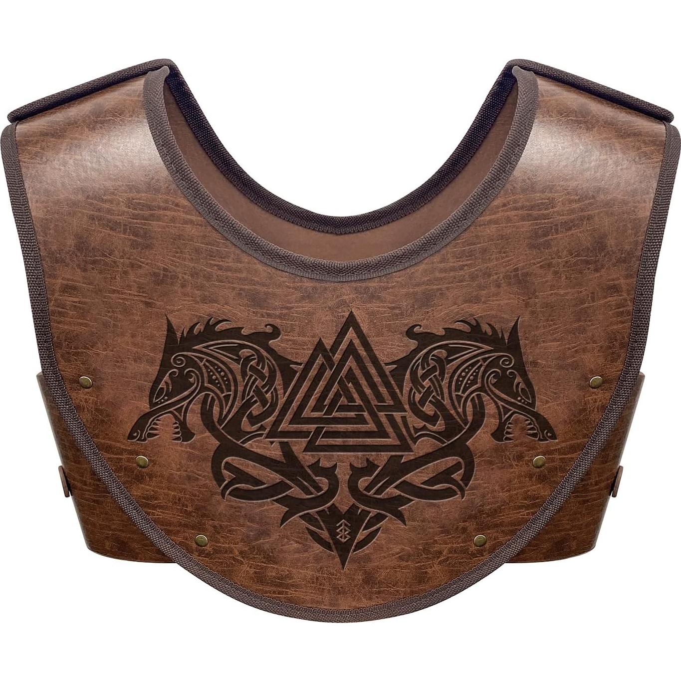 Conjunto de Guerrero Vikingo HiiFeuer con Armadura y Guantelete