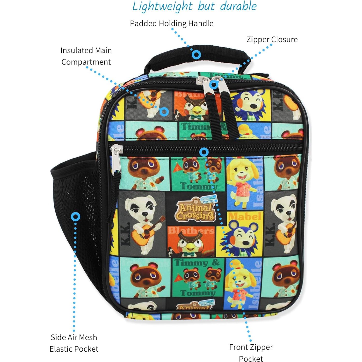 Bolsa de Almuerzo Suave Aislada Nintendo Animal Crossing Niños