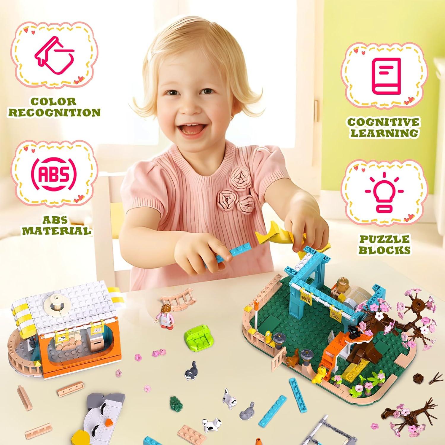 Juego de Construcción Casa de Gatos Sluban 521 Piezas